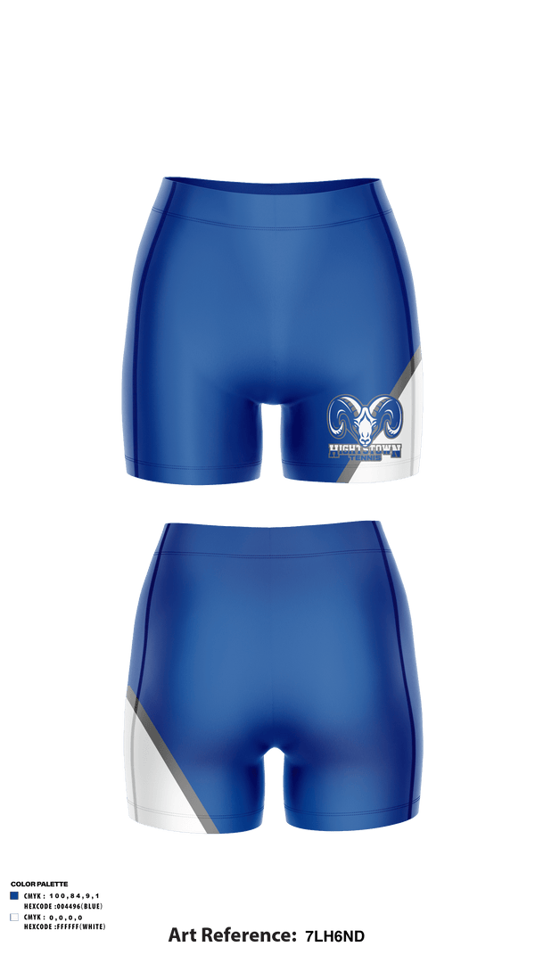 Womens Compression Shorts, Hightstown High School Tennis, Tennis, Teamtime, Team time, sublimation, custom sports apparel, team uniforms, spirit wear, spiritwear, sports uniforms, custom shirts, team store, custom team store, fundraiser sports, apparel fundraiser
