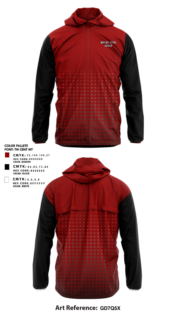 Windbreaker, Metro Tech Cheer, Cheer, Teamtime, Team time, sublimation, custom sports apparel, team uniforms, spirit wear, spiritwear, sports uniforms, custom shirts, team store, custom team store, fundraiser sports, apparel fundraiser