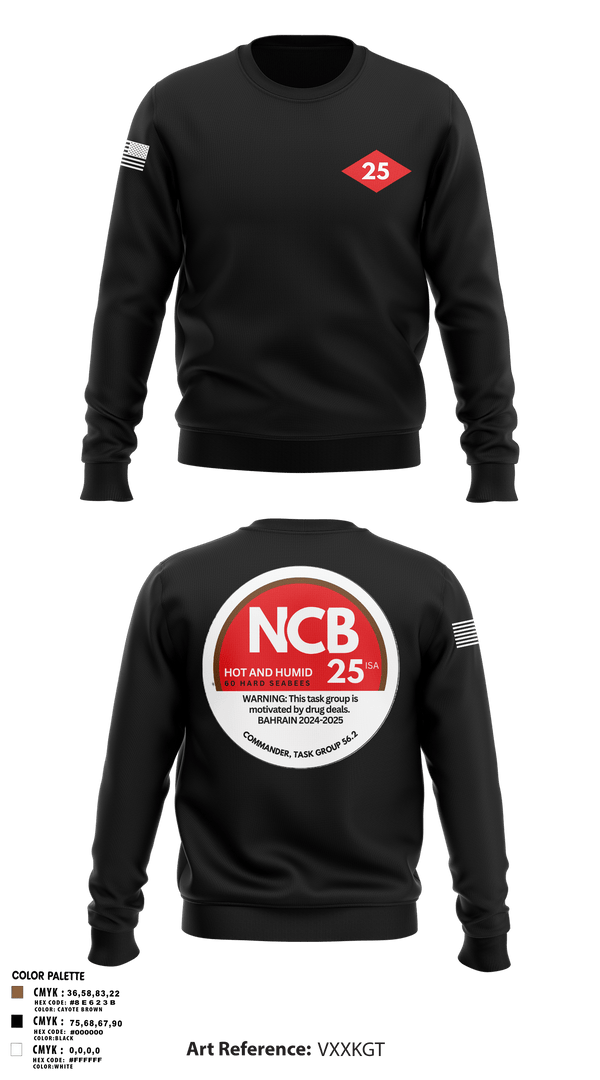 Crew Neck Sweatshirt, NMCB 25 CTG 56.2, Navy, Teamtime, Team time, sublimation, custom sports apparel, team uniforms, spirit wear, spiritwear, sports uniforms, custom shirts, team store, custom team store, fundraiser sports, apparel fundraiser
