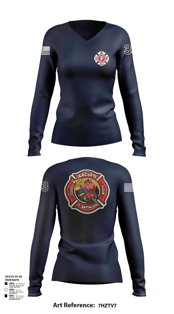 Womens Long Sleeve Vneck Shirt, Glen Burnie, Fire Department, Teamtime, Team time, sublimation, custom sports apparel, team uniforms, spirit wear, spiritwear, sports uniforms, custom shirts, team store, custom team store, fundraiser sports, apparel fundraiser