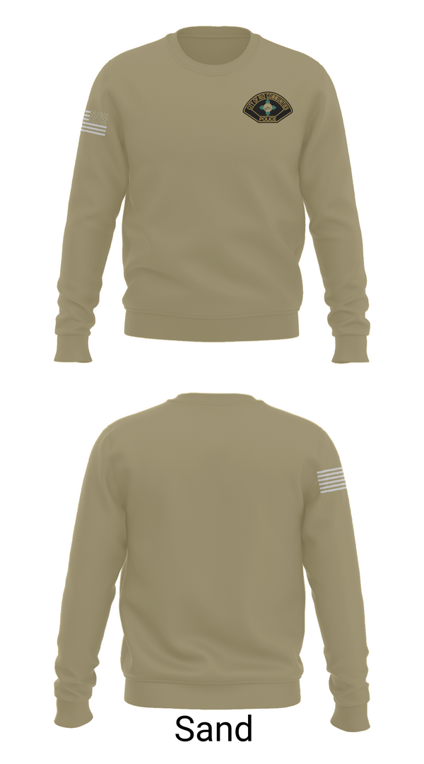 Crew Neck Sweatshirt, Rio Communities Police Department, , Teamtime, Team time, sublimation, custom sports apparel, team uniforms, spirit wear, spiritwear, sports uniforms, custom shirts, team store, custom team store, fundraiser sports, apparel fundraiser