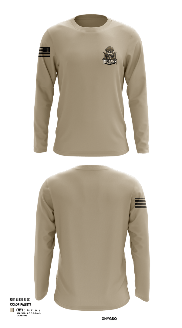 Long Sleeve Performance Shirt, MUSTACHE, , Teamtime, Team time, sublimation, custom sports apparel, team uniforms, spirit wear, spiritwear, sports uniforms, custom shirts, team store, custom team store, fundraiser sports, apparel fundraiser
