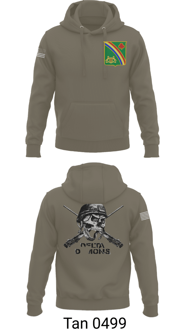 Hoodie, 1st Battalion 69th Infantry Regiment, Army, Teamtime, Team time, sublimation, custom sports apparel, team uniforms, spirit wear, spiritwear, sports uniforms, custom shirts, team store, custom team store, fundraiser sports, apparel fundraiser