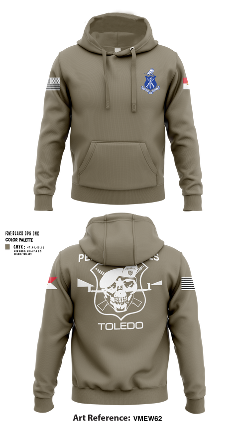 Hoodie, Pershing Rifles Troop L-1, , Teamtime, Team time, sublimation, custom sports apparel, team uniforms, spirit wear, spiritwear, sports uniforms, custom shirts, team store, custom team store, fundraiser sports, apparel fundraiser