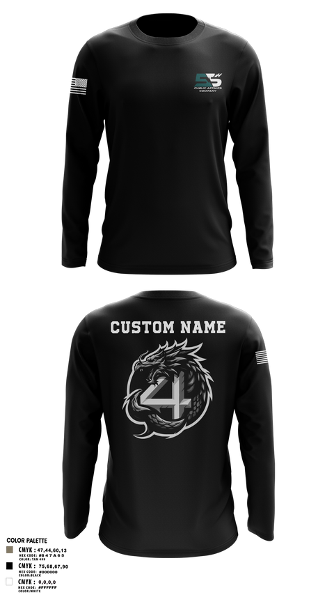 Long Sleeve Performance Shirt, 55th COMCAM 4th PLT, , Teamtime, Team time, sublimation, custom sports apparel, team uniforms, spirit wear, spiritwear, sports uniforms, custom shirts, team store, custom team store, fundraiser sports, apparel fundraiser