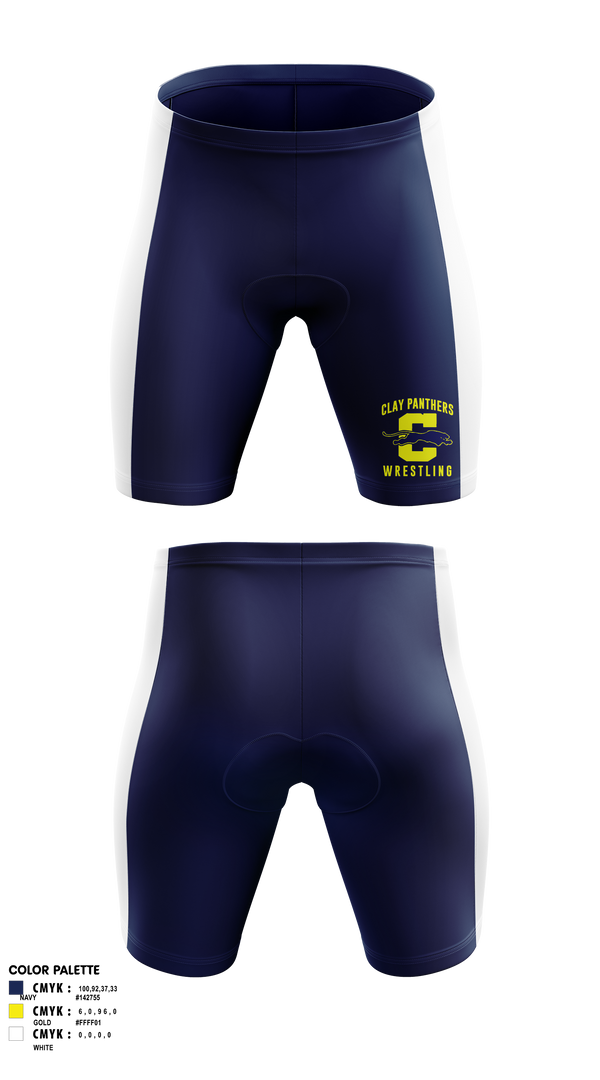 Mens Compression Shorts, Clay Panthers, Wrestling, Teamtime, Team time, sublimation, custom sports apparel, team uniforms, spirit wear, spiritwear, sports uniforms, custom shirts, team store, custom team store, fundraiser sports, apparel fundraiser