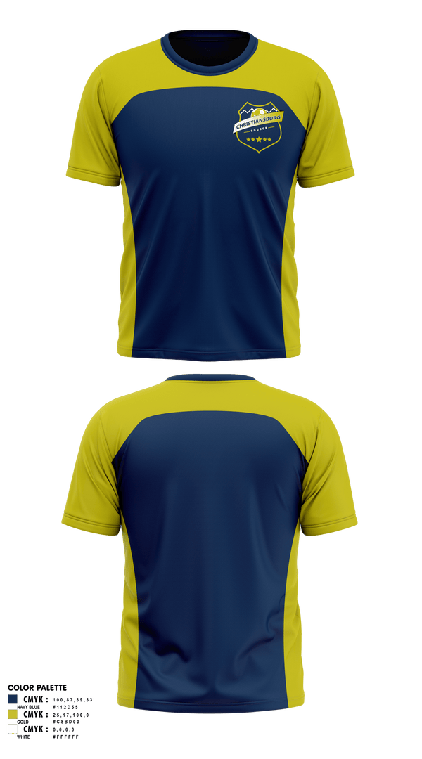 Short Sleeve Performance Shirt, Christiansburg Soccer Club, Men's Soccer, Teamtime, Team time, sublimation, custom sports apparel, team uniforms, spirit wear, spiritwear, sports uniforms, custom shirts, team store, custom team store, fundraiser sports, apparel fundraiser