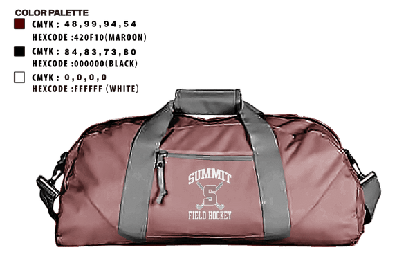 Duffle Bag, Rockwood Summit Falcons Field Hockey, Field Hockey, Teamtime, Team time, sublimation, custom sports apparel, team uniforms, spirit wear, spiritwear, sports uniforms, custom shirts, team store, custom team store, fundraiser sports, apparel fundraiser