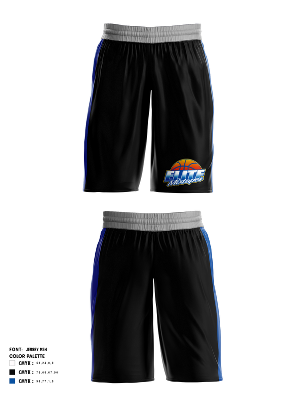 Athletic Shorts With Pockets, Elite Mixtapes, Men's Basketball, Teamtime, Team time, sublimation, custom sports apparel, team uniforms, spirit wear, spiritwear, sports uniforms, custom shirts, team store, custom team store, fundraiser sports, apparel fundraiser