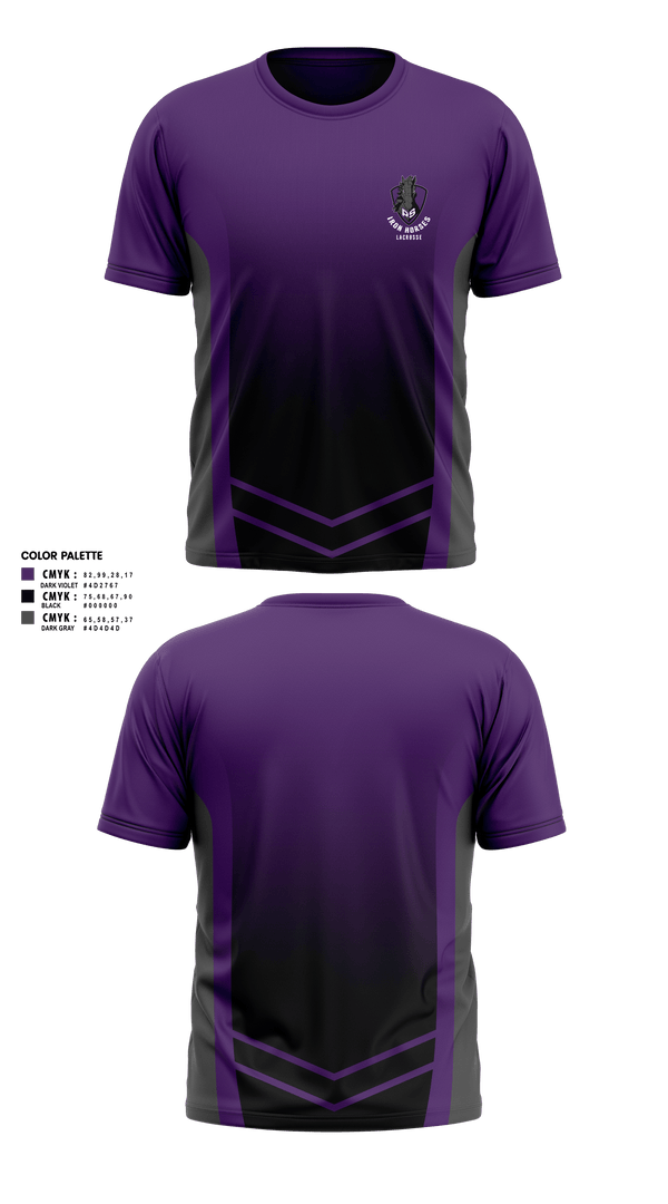 Short Sleeve Performance Shirt, Iron Horses, Men's Lacrosse, Teamtime, Team time, sublimation, custom sports apparel, team uniforms, spirit wear, spiritwear, sports uniforms, custom shirts, team store, custom team store, fundraiser sports, apparel fundraiser