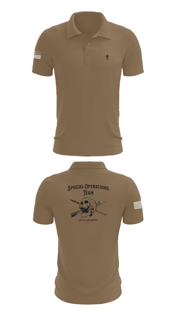 Short Sleeve Performance Polo, Special Operations Team, , Teamtime, Team time, sublimation, custom sports apparel, team uniforms, spirit wear, spiritwear, sports uniforms, custom shirts, team store, custom team store, fundraiser sports, apparel fundraiser