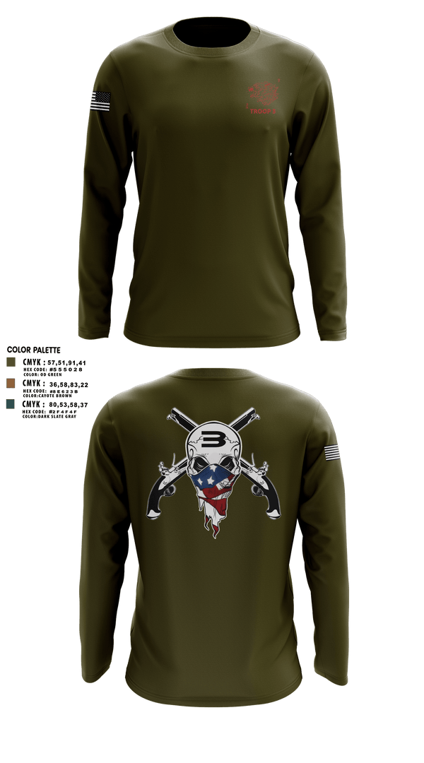 Long Sleeve Performance Shirt, Special Boat Team 22, , Teamtime, Team time, sublimation, custom sports apparel, team uniforms, spirit wear, spiritwear, sports uniforms, custom shirts, team store, custom team store, fundraiser sports, apparel fundraiser