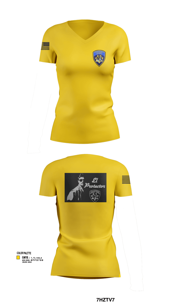 Womens Short Sleeve Vneck Shirt, California Highway Patrol, , Teamtime, Team time, sublimation, custom sports apparel, team uniforms, spirit wear, spiritwear, sports uniforms, custom shirts, team store, custom team store, fundraiser sports, apparel fundraiser