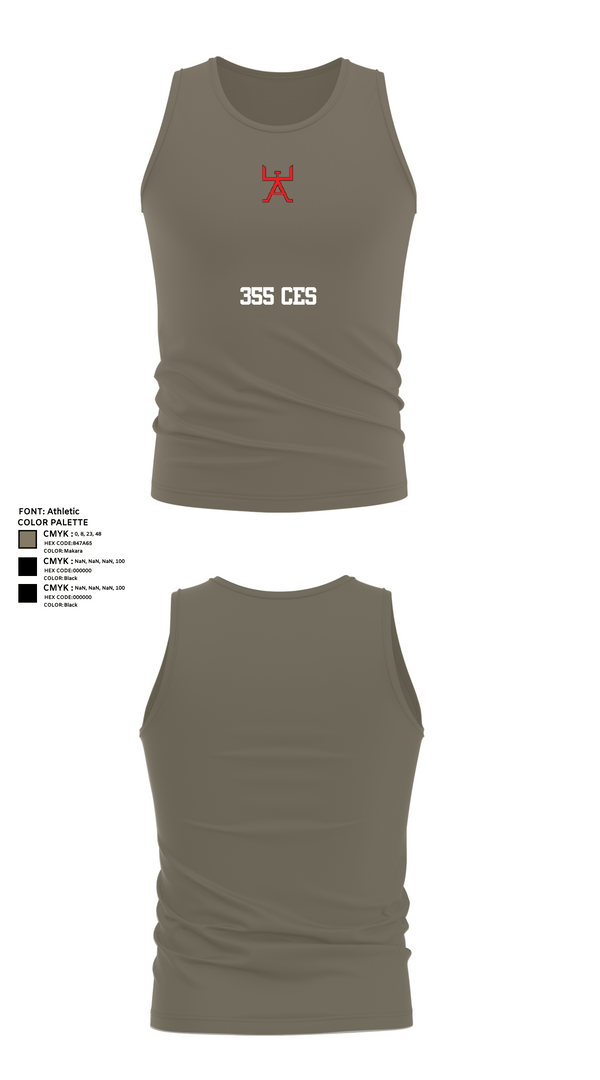 Tank Top, 355 CES, Air Force, Teamtime, Team time, sublimation, custom sports apparel, team uniforms, spirit wear, spiritwear, sports uniforms, custom shirts, team store, custom team store, fundraiser sports, apparel fundraiser
