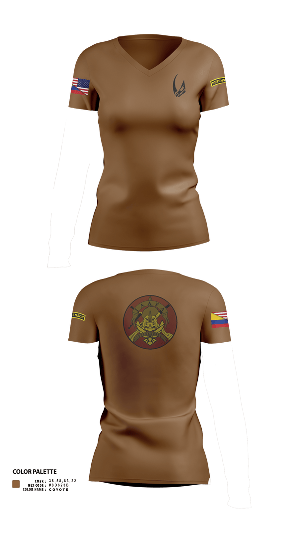 Womens Short Sleeve Vneck Shirt, 837 TRS Rhinos, Air Force, Teamtime, Team time, sublimation, custom sports apparel, team uniforms, spirit wear, spiritwear, sports uniforms, custom shirts, team store, custom team store, fundraiser sports, apparel fundraiser