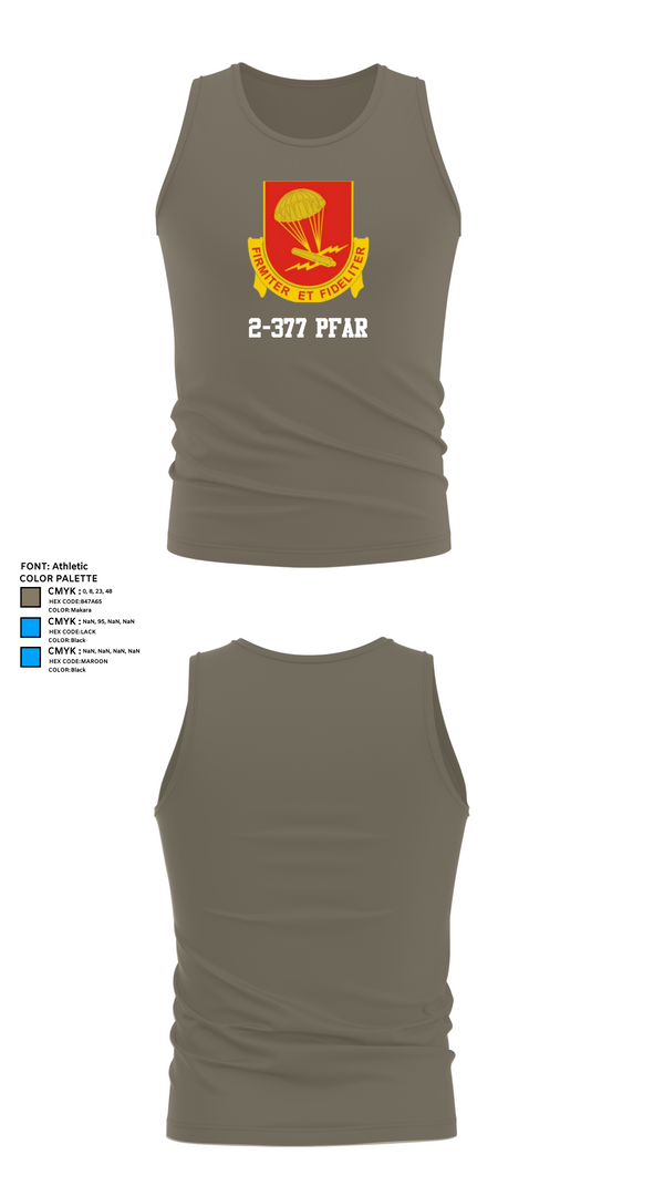 Tank Top, 2-377 PFAR, Army, Teamtime, Team time, sublimation, custom sports apparel, team uniforms, spirit wear, spiritwear, sports uniforms, custom shirts, team store, custom team store, fundraiser sports, apparel fundraiser