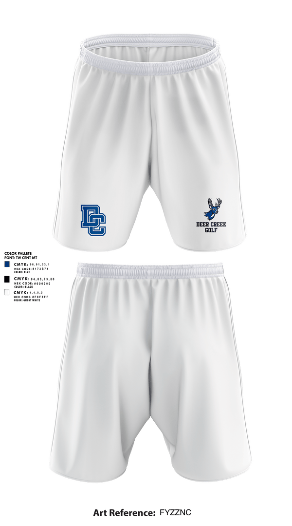 Athletic Shorts With Pockets, Deer Creek Antlers, Golf, Teamtime, Team time, sublimation, custom sports apparel, team uniforms, spirit wear, spiritwear, sports uniforms, custom shirts, team store, custom team store, fundraiser sports, apparel fundraiser