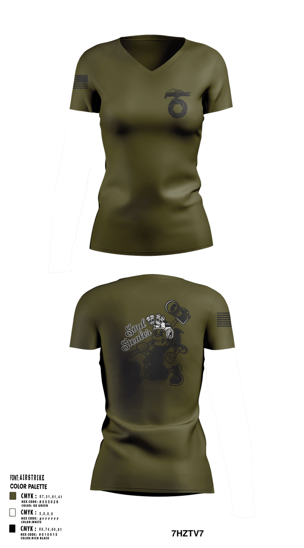 Womens Short Sleeve Vneck Shirt, MCAGCC COMMSTRAT, , Teamtime, Team time, sublimation, custom sports apparel, team uniforms, spirit wear, spiritwear, sports uniforms, custom shirts, team store, custom team store, fundraiser sports, apparel fundraiser