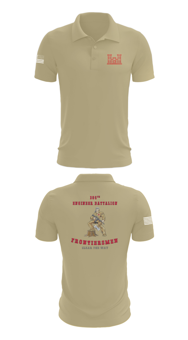 Short Sleeve Performance Polo, 206th EN BN, , Teamtime, Team time, sublimation, custom sports apparel, team uniforms, spirit wear, spiritwear, sports uniforms, custom shirts, team store, custom team store, fundraiser sports, apparel fundraiser