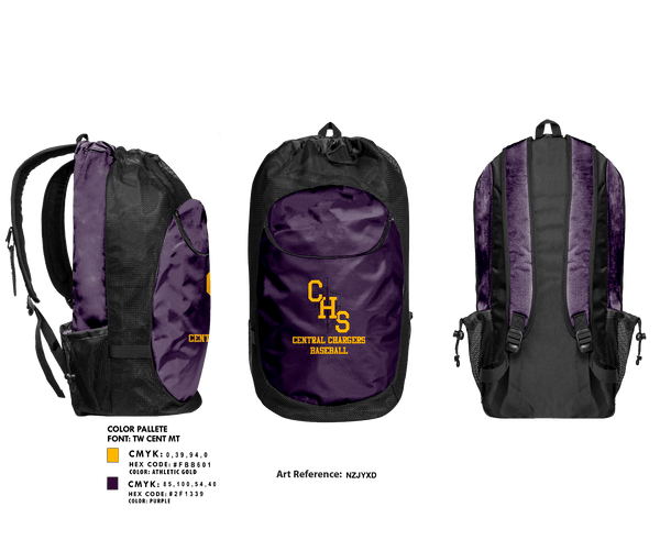 Gear Bag, Central Chargers Baseball, Baseball, Teamtime, Team time, sublimation, custom sports apparel, team uniforms, spirit wear, spiritwear, sports uniforms, custom shirts, team store, custom team store, fundraiser sports, apparel fundraiser