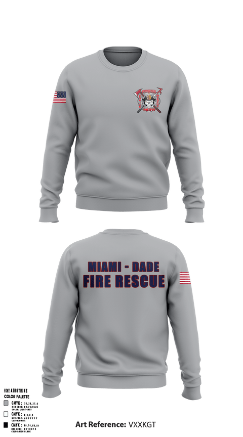 Crew Neck Sweatshirt, Miami Dade Firehouse Shirts, , Teamtime, Team time, sublimation, custom sports apparel, team uniforms, spirit wear, spiritwear, sports uniforms, custom shirts, team store, custom team store, fundraiser sports, apparel fundraiser