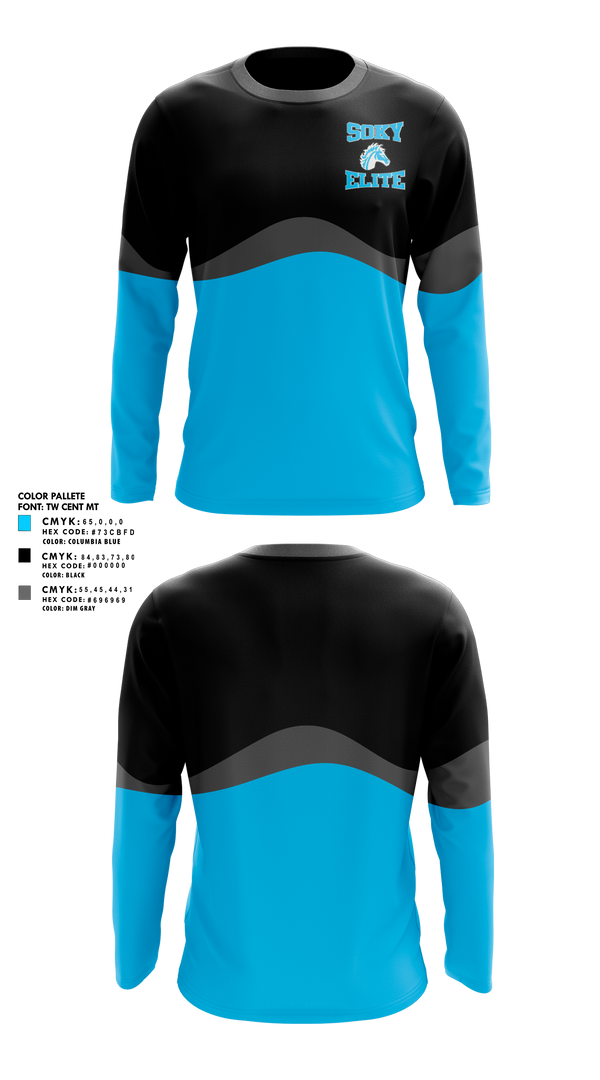 Long Sleeve Performance Shirt, SOKY Elite, Track & Field, Teamtime, Team time, sublimation, custom sports apparel, team uniforms, spirit wear, spiritwear, sports uniforms, custom shirts, team store, custom team store, fundraiser sports, apparel fundraiser