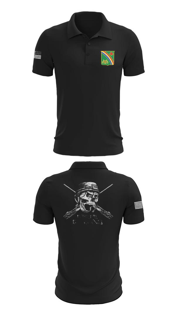 Short Sleeve Performance Polo, 1st Battalion 69th Infantry Regiment, Army, Teamtime, Team time, sublimation, custom sports apparel, team uniforms, spirit wear, spiritwear, sports uniforms, custom shirts, team store, custom team store, fundraiser sports, apparel fundraiser