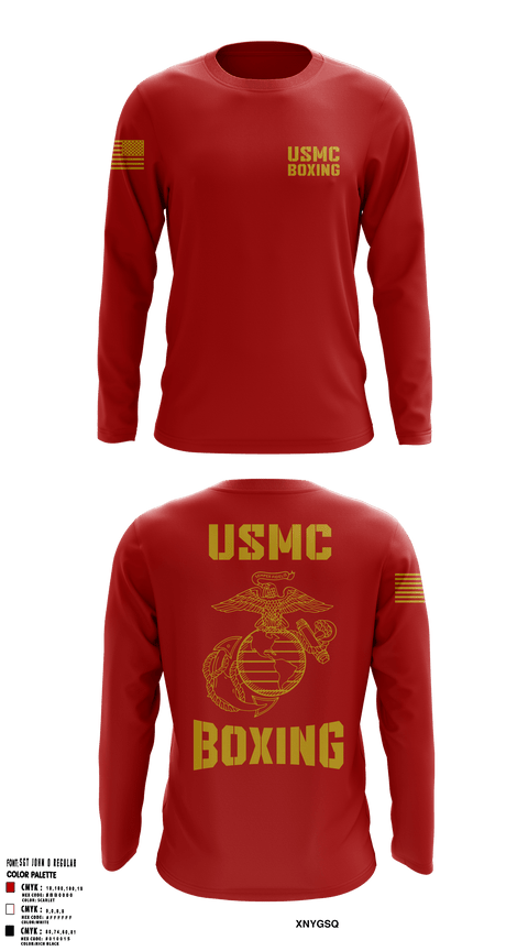 Long Sleeve Performance Shirt, Marine corps boxing, Marines, Teamtime, Team time, sublimation, custom sports apparel, team uniforms, spirit wear, spiritwear, sports uniforms, custom shirts, team store, custom team store, fundraiser sports, apparel fundraiser