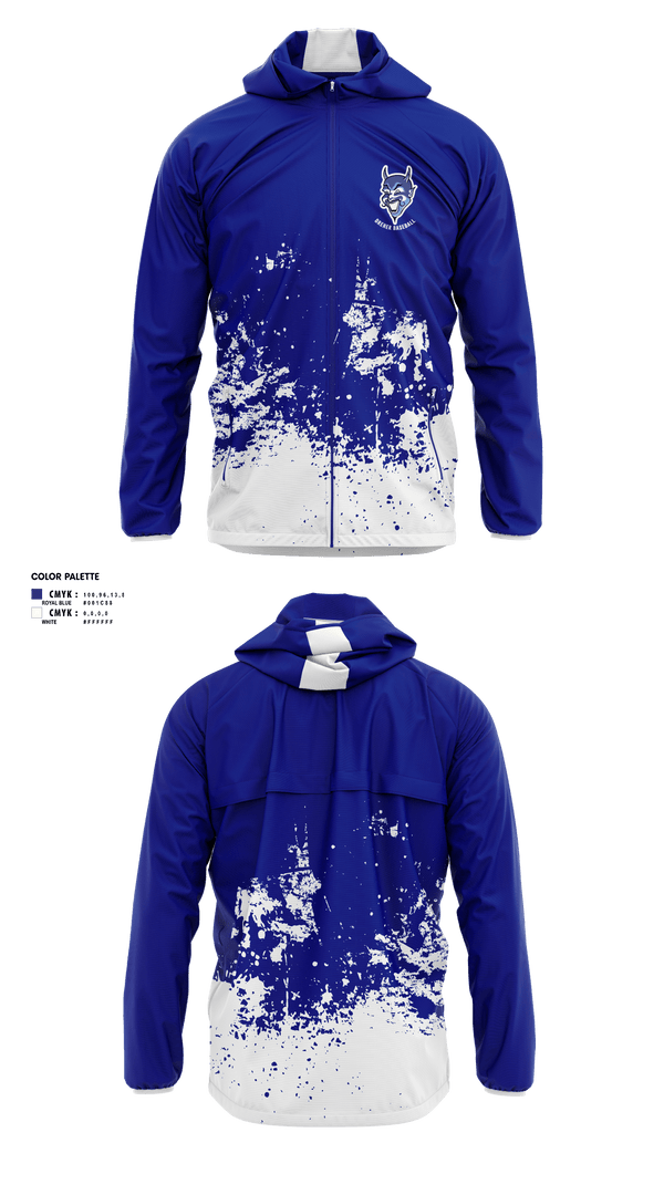 Windbreaker, Dreher High School Baseball, Baseball, Teamtime, Team time, sublimation, custom sports apparel, team uniforms, spirit wear, spiritwear, sports uniforms, custom shirts, team store, custom team store, fundraiser sports, apparel fundraiser