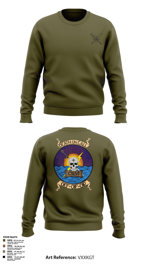Crew Neck Sweatshirt, 146th ASOS, Air Force, Teamtime, Team time, sublimation, custom sports apparel, team uniforms, spirit wear, spiritwear, sports uniforms, custom shirts, team store, custom team store, fundraiser sports, apparel fundraiser
