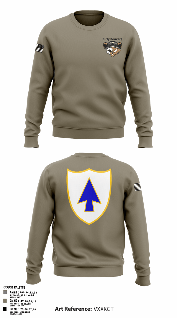 Crew Neck Sweatshirt, Dirty Beaver$, , Teamtime, Team time, sublimation, custom sports apparel, team uniforms, spirit wear, spiritwear, sports uniforms, custom shirts, team store, custom team store, fundraiser sports, apparel fundraiser