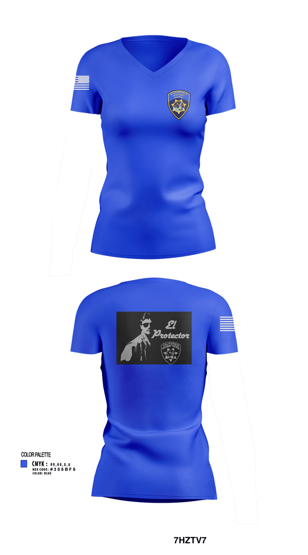 Womens Short Sleeve Vneck Shirt, California Highway Patrol, , Teamtime, Team time, sublimation, custom sports apparel, team uniforms, spirit wear, spiritwear, sports uniforms, custom shirts, team store, custom team store, fundraiser sports, apparel fundraiser