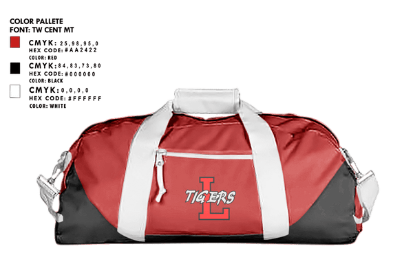 Duffle Bag, Lexington High School Track and Field, Track & Field, Teamtime, Team time, sublimation, custom sports apparel, team uniforms, spirit wear, spiritwear, sports uniforms, custom shirts, team store, custom team store, fundraiser sports, apparel fundraiser