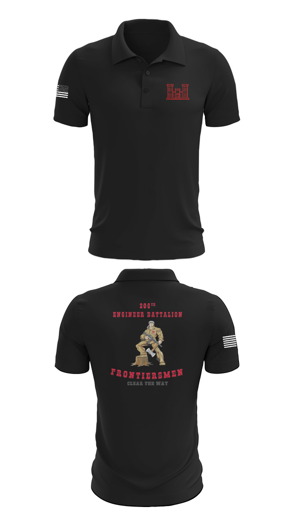 Short Sleeve Performance Polo, 206th EN BN, , Teamtime, Team time, sublimation, custom sports apparel, team uniforms, spirit wear, spiritwear, sports uniforms, custom shirts, team store, custom team store, fundraiser sports, apparel fundraiser