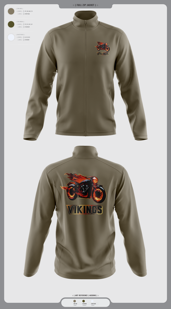 Fleece Jacket, Vikings, , Teamtime, Team time, sublimation, custom sports apparel, team uniforms, spirit wear, spiritwear, sports uniforms, custom shirts, team store, custom team store, fundraiser sports, apparel fundraiser