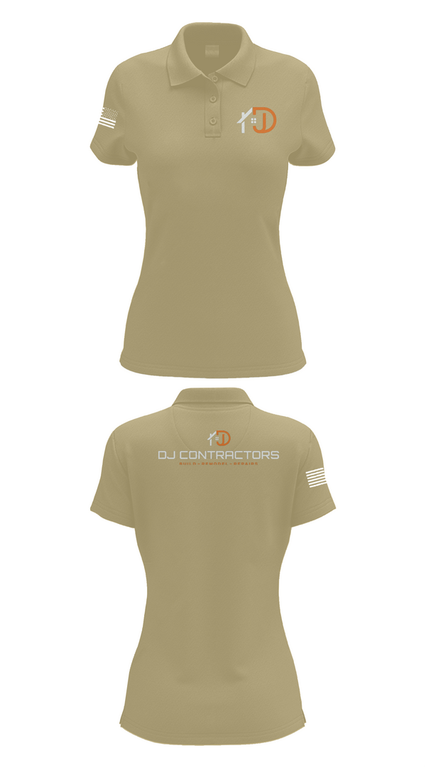 Womens Short Sleeve Performance Polo, DJ CONTRACTORS, , Teamtime, Team time, sublimation, custom sports apparel, team uniforms, spirit wear, spiritwear, sports uniforms, custom shirts, team store, custom team store, fundraiser sports, apparel fundraiser