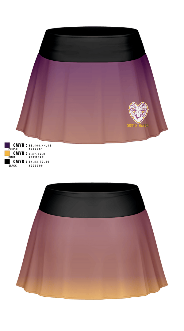 Skort, South Haven Tennis, Tennis, Teamtime, Team time, sublimation, custom sports apparel, team uniforms, spirit wear, spiritwear, sports uniforms, custom shirts, team store, custom team store, fundraiser sports, apparel fundraiser