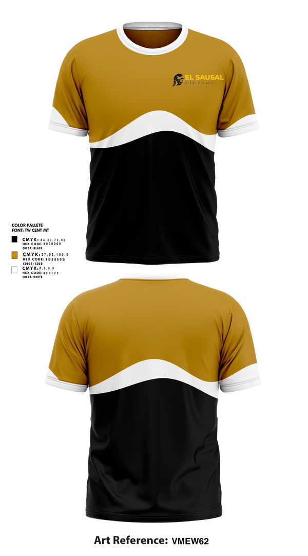 Short Sleeve Performance Shirt, El Sausal Middle School, Spirit Store, Teamtime, Team time, sublimation, custom sports apparel, team uniforms, spirit wear, spiritwear, sports uniforms, custom shirts, team store, custom team store, fundraiser sports, apparel fundraiser
