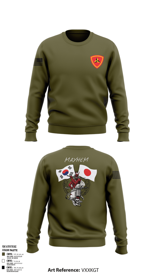 Crew Neck Sweatshirt, 3/11 Mayhem, , Teamtime, Team time, sublimation, custom sports apparel, team uniforms, spirit wear, spiritwear, sports uniforms, custom shirts, team store, custom team store, fundraiser sports, apparel fundraiser