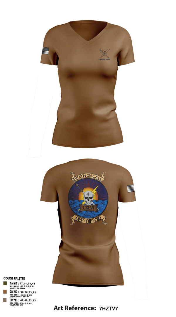 Womens Short Sleeve Vneck Shirt, 146th ASOS, Air Force, Teamtime, Team time, sublimation, custom sports apparel, team uniforms, spirit wear, spiritwear, sports uniforms, custom shirts, team store, custom team store, fundraiser sports, apparel fundraiser