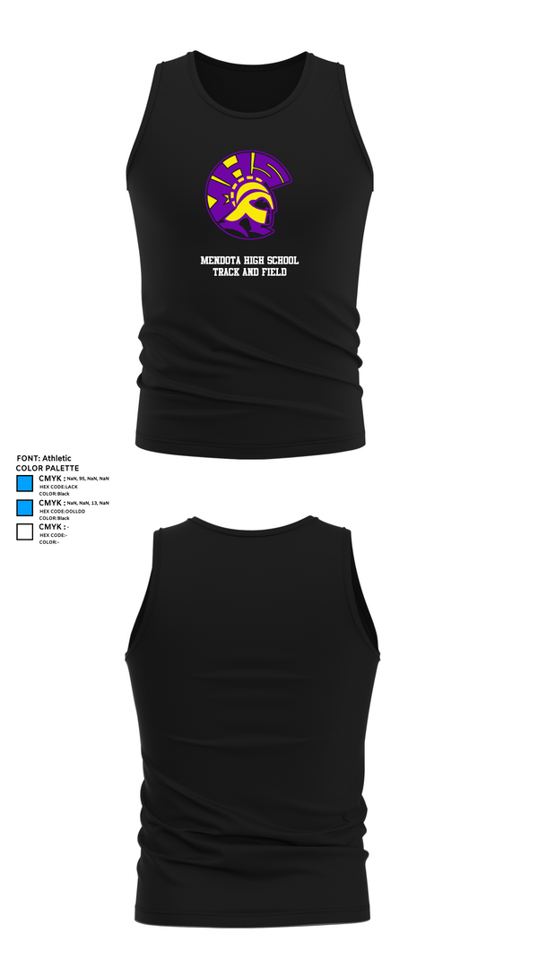 Tank Top, Mendota High School Track and Field, Track & Field, Teamtime, Team time, sublimation, custom sports apparel, team uniforms, spirit wear, spiritwear, sports uniforms, custom shirts, team store, custom team store, fundraiser sports, apparel fundraiser