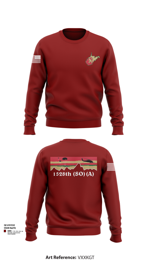 Crew Neck Sweatshirt, 1528th FSC (SO) (A), , Teamtime, Team time, sublimation, custom sports apparel, team uniforms, spirit wear, spiritwear, sports uniforms, custom shirts, team store, custom team store, fundraiser sports, apparel fundraiser