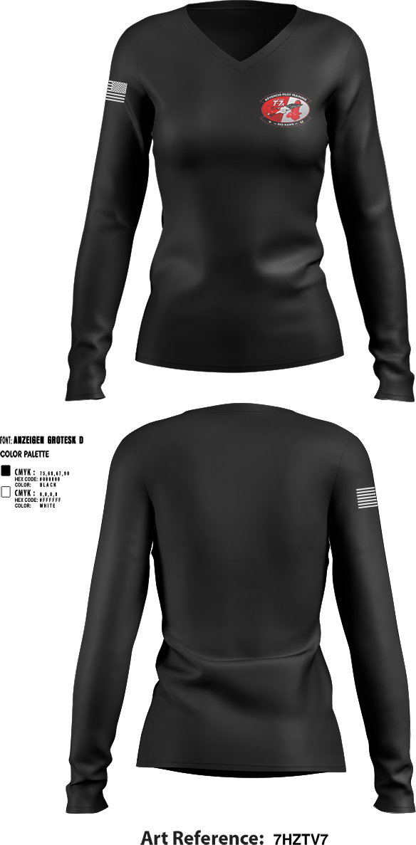 Womens Long Sleeve Vneck Shirt, 525 EMXS, Air Force, Teamtime, Team time, sublimation, custom sports apparel, team uniforms, spirit wear, spiritwear, sports uniforms, custom shirts, team store, custom team store, fundraiser sports, apparel fundraiser