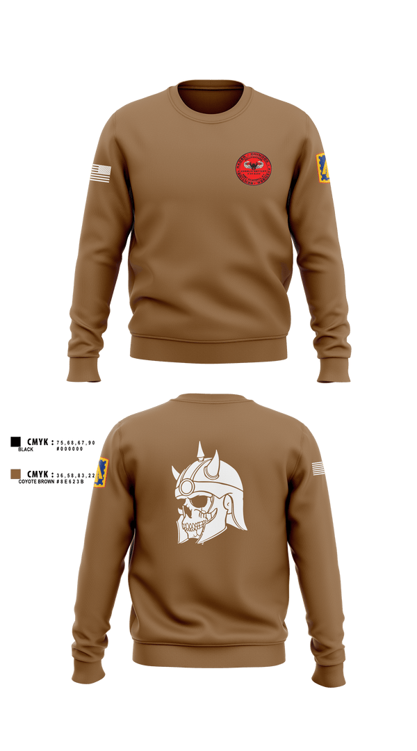 Crew Neck Sweatshirt, U.S ARMY, 108th ADA BDE, 44th ADA Regiment, 2nd Battalion, Charlie Battery,, Army, Teamtime, Team time, sublimation, custom sports apparel, team uniforms, spirit wear, spiritwear, sports uniforms, custom shirts, team store, custom team store, fundraiser sports, apparel fundraiser