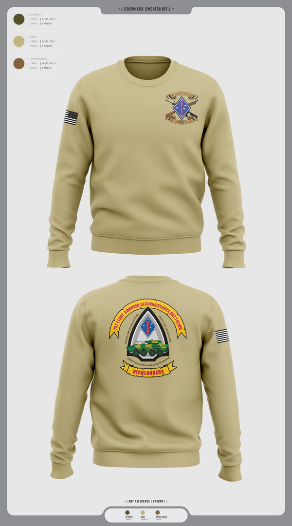 Crew Neck Sweatshirt, 1LAR, Marines, Teamtime, Team time, sublimation, custom sports apparel, team uniforms, spirit wear, spiritwear, sports uniforms, custom shirts, team store, custom team store, fundraiser sports, apparel fundraiser