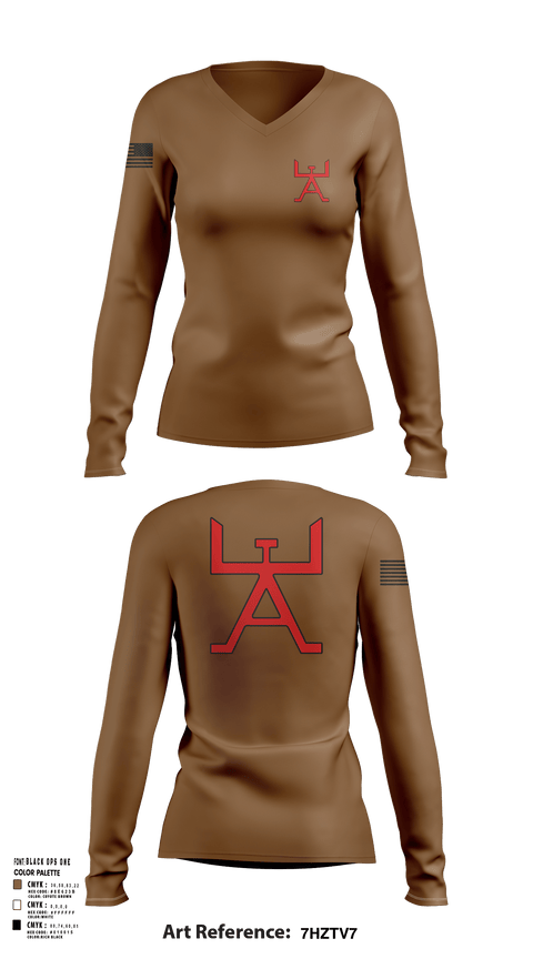 Womens Long Sleeve Vneck Shirt, 355 CES, Air Force, Teamtime, Team time, sublimation, custom sports apparel, team uniforms, spirit wear, spiritwear, sports uniforms, custom shirts, team store, custom team store, fundraiser sports, apparel fundraiser