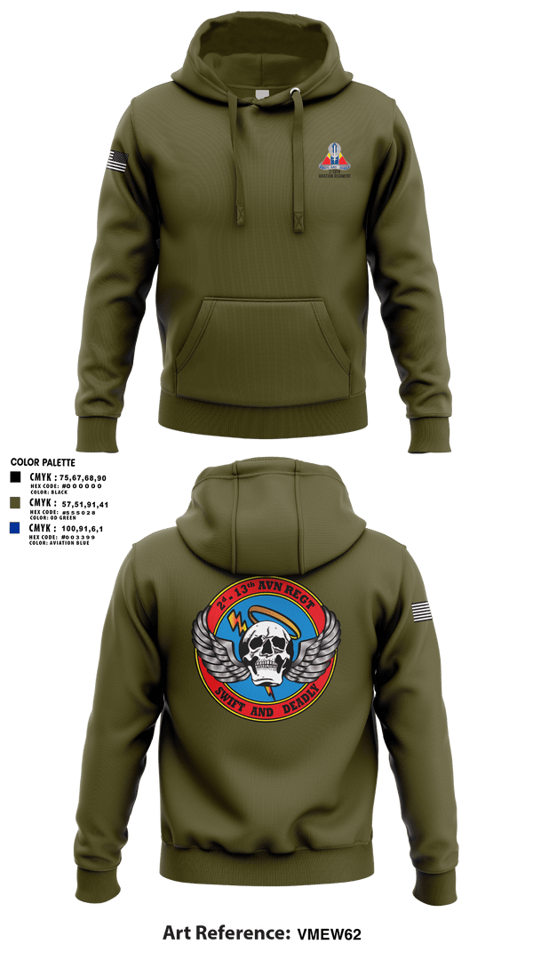 Hoodie, A Co, 2-13th Aviation Regiment, , Teamtime, Team time, sublimation, custom sports apparel, team uniforms, spirit wear, spiritwear, sports uniforms, custom shirts, team store, custom team store, fundraiser sports, apparel fundraiser