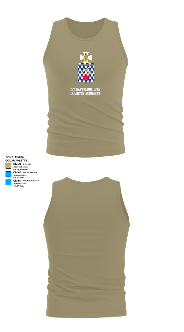 Tank Top, 1st Battalion, 16th Infantry Regiment, , Teamtime, Team time, sublimation, custom sports apparel, team uniforms, spirit wear, spiritwear, sports uniforms, custom shirts, team store, custom team store, fundraiser sports, apparel fundraiser