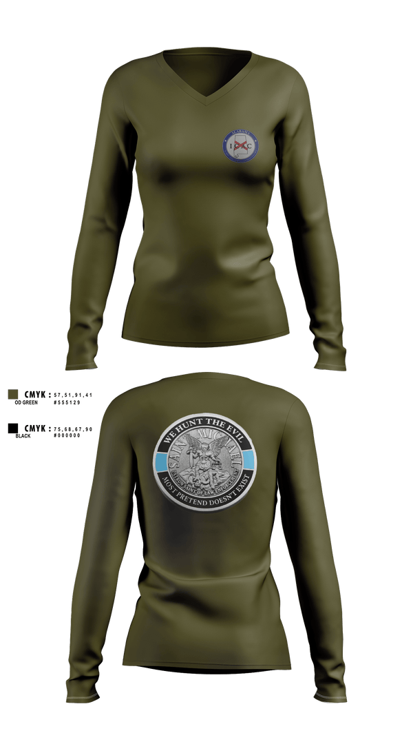 Womens Long Sleeve Vneck Shirt, Alabama ICAC, , Teamtime, Team time, sublimation, custom sports apparel, team uniforms, spirit wear, spiritwear, sports uniforms, custom shirts, team store, custom team store, fundraiser sports, apparel fundraiser
