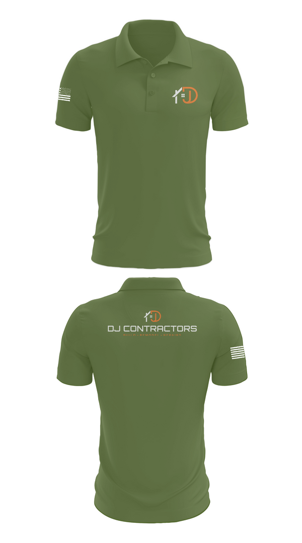 Short Sleeve Performance Polo, DJ CONTRACTORS, , Teamtime, Team time, sublimation, custom sports apparel, team uniforms, spirit wear, spiritwear, sports uniforms, custom shirts, team store, custom team store, fundraiser sports, apparel fundraiser